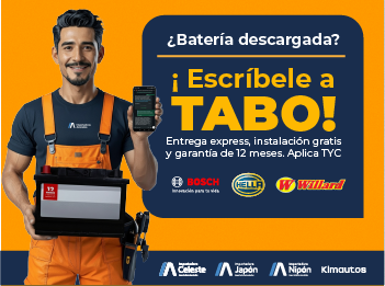 ¿Bateria descargada? Escríbele a TABO
